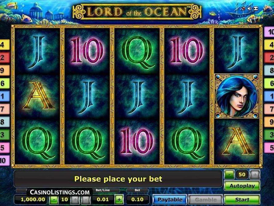 Free ocean treasure slot game