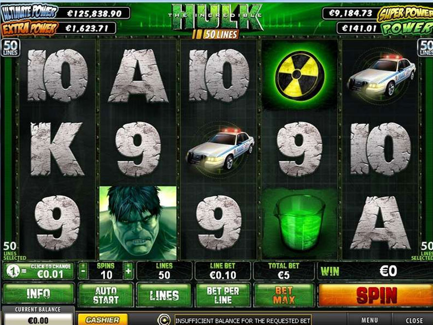 Play incredible hulk slot free