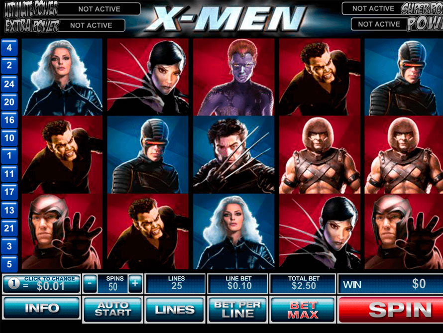 Free slot games x-men